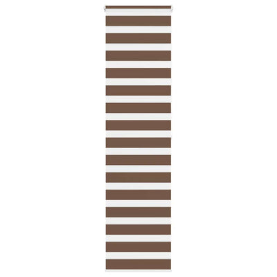 Vidaxl Zebra Rouleau aveugle 55x200 cm Largeur de poussière 50,9 cm Brun polyester