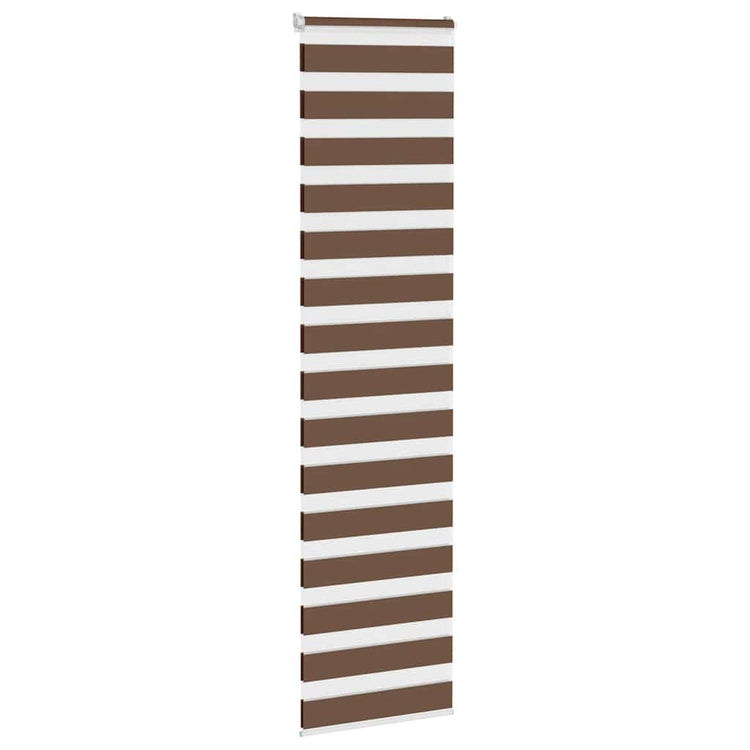 Vidaxl Zebra Rouleau aveugle 55x200 cm Largeur de poussière 50,9 cm Brun polyester