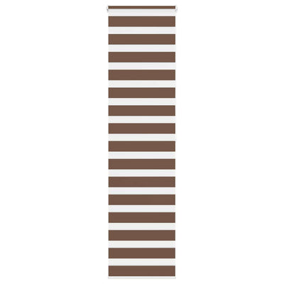 Vidaxl Zebra Rouleau aveugle 60x200 cm Largeur de poussière 55,9 cm Brun polyester