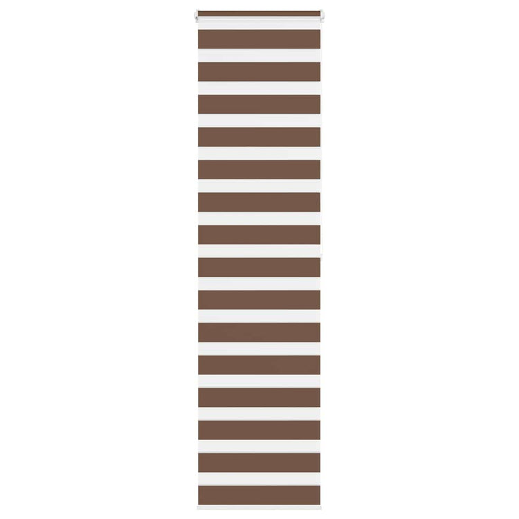 Vidaxl Zebra Rouleau aveugle 60x200 cm Largeur de poussière 55,9 cm Brun polyester