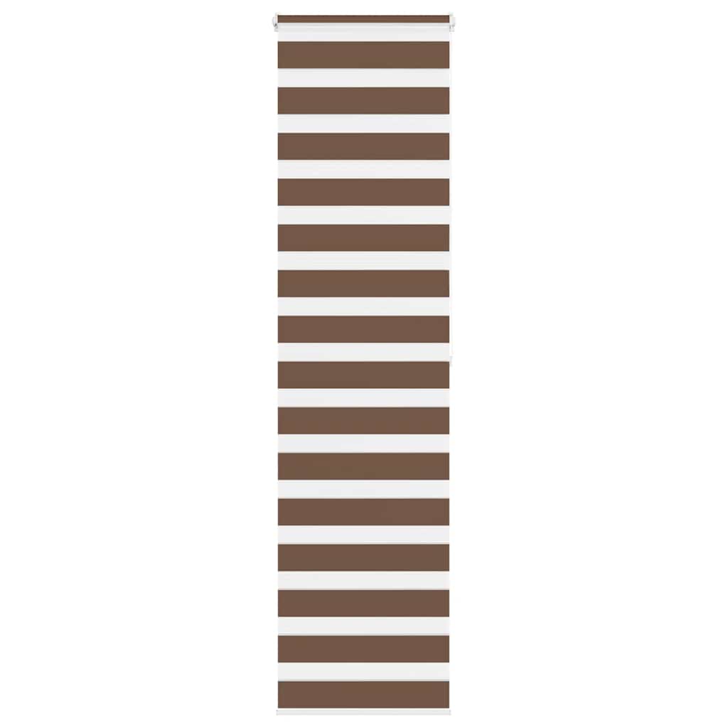 Vidaxl Zebra Rouleau aveugle 65x200 cm Largeur de poussière 60,9 cm Brun polyester
