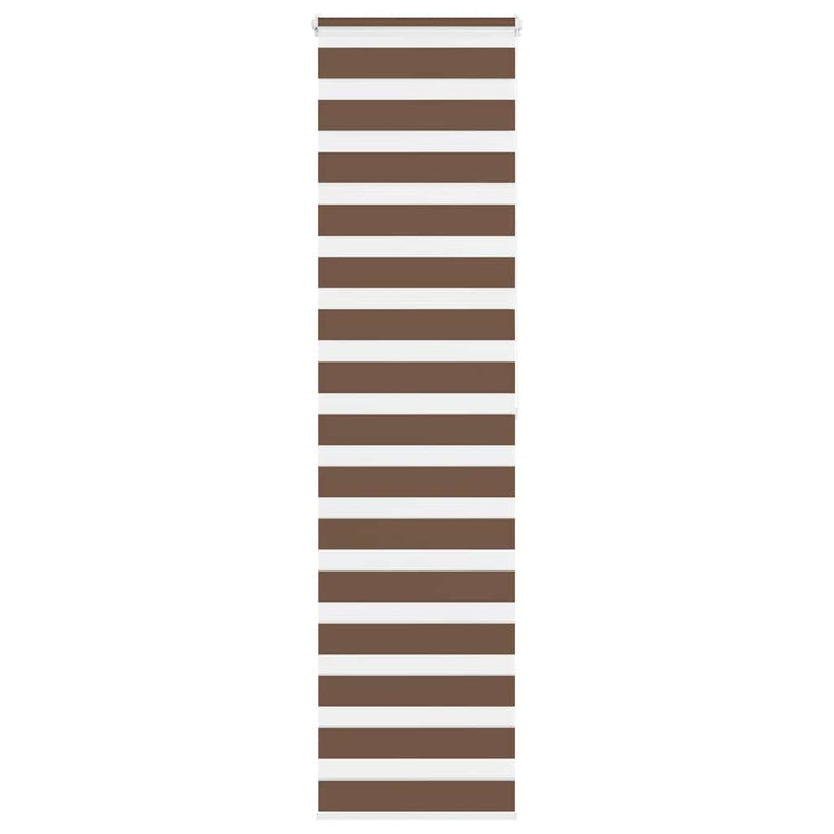 Vidaxl Zebra Rouleau aveugle 65x200 cm Largeur de poussière 60,9 cm Brun polyester