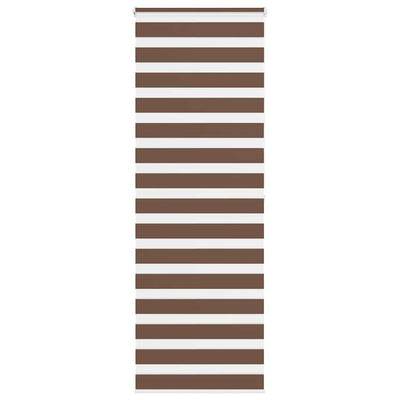 Vidaxl Zebra Rouleau aveugle 80x200 cm Largeur de poussière 75,9 cm Brun polyester