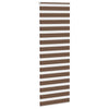 Vidaxl Zebra Rouleau aveugle 80x200 cm Largeur de poussière 75,9 cm Brun polyester
