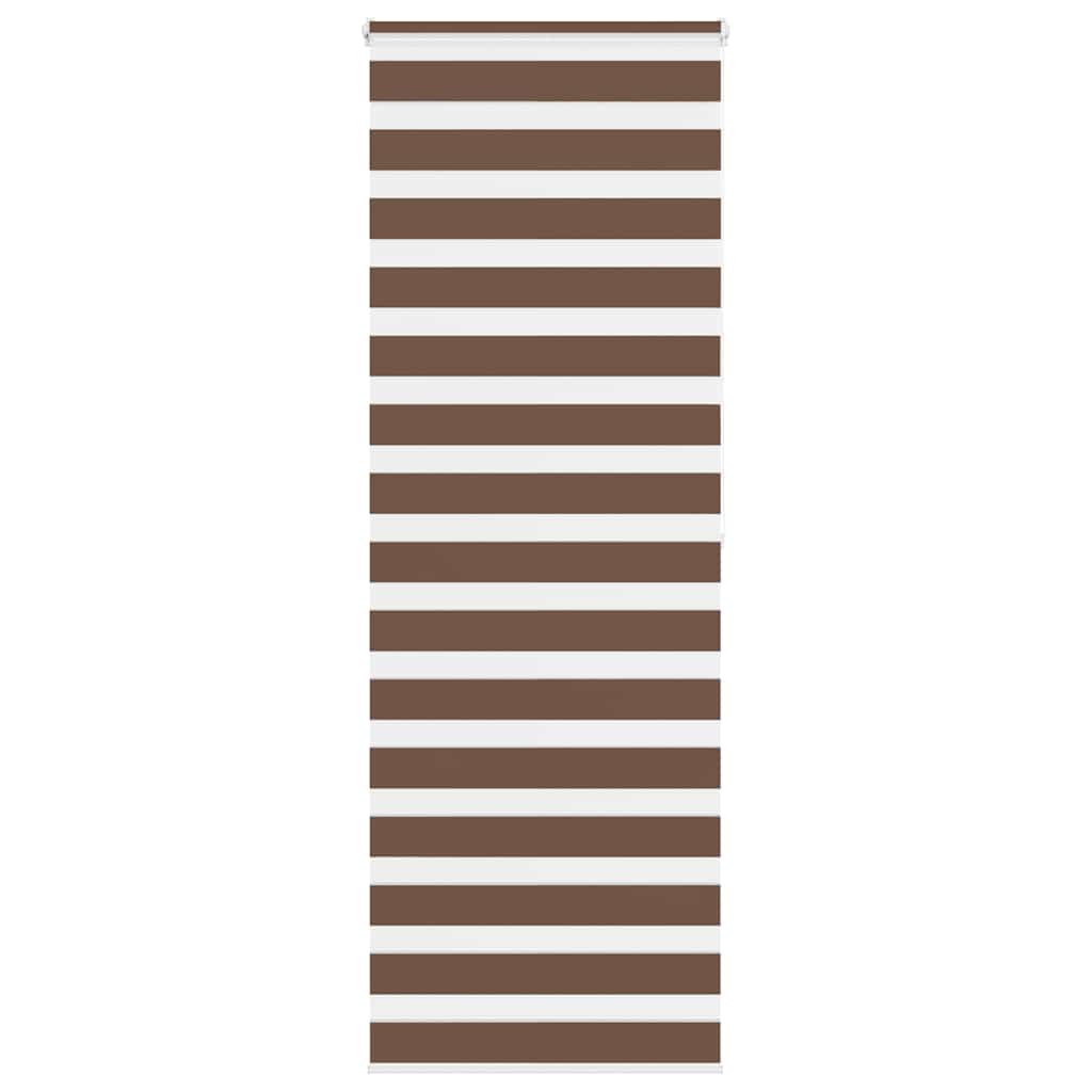 Vidaxl Zebra Rouleau aveugle 85x200 cm Largeur de poussière 80,9 cm Brun polyester