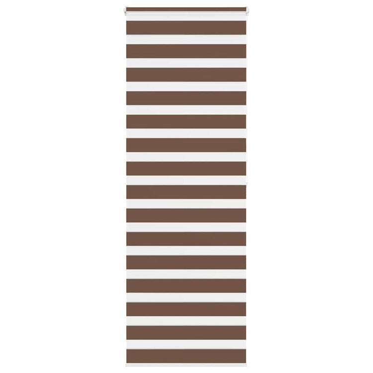 Vidaxl Zebra Rouleau aveugle 85x200 cm Largeur de poussière 80,9 cm Brun polyester
