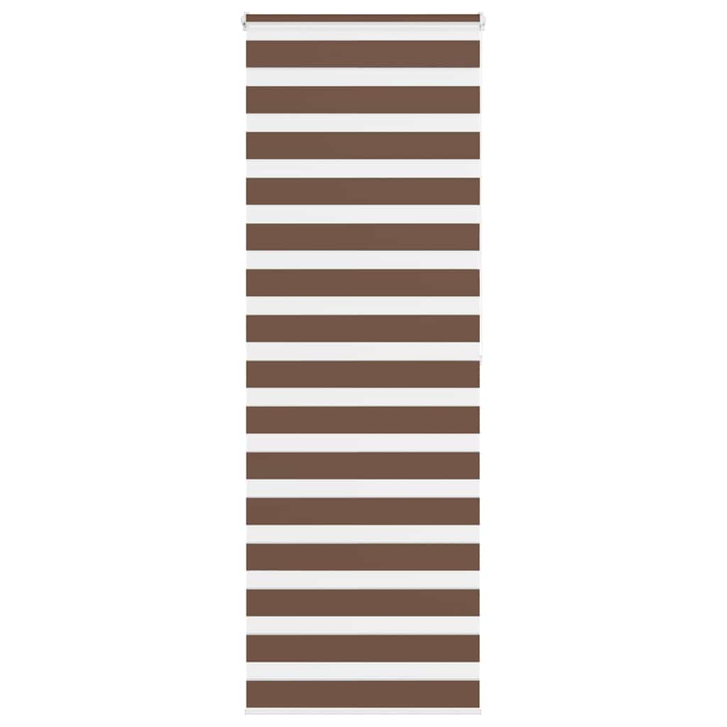 Vidaxl Zebra Rouleau aveugle 90x200 cm Largeur de poussière 85,9 cm Brun polyester