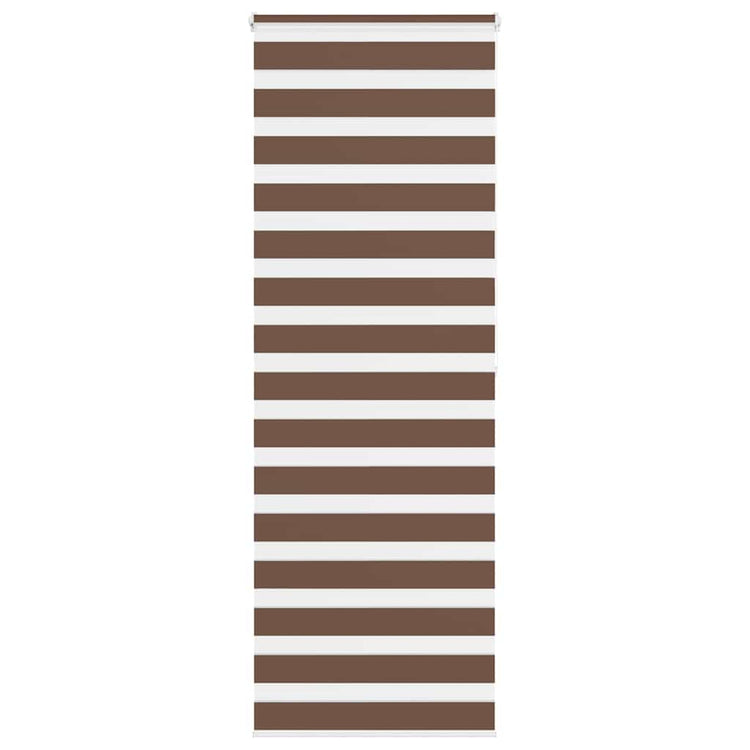 Vidaxl Zebra Rouleau aveugle 90x200 cm Largeur de poussière 85,9 cm Brun polyester