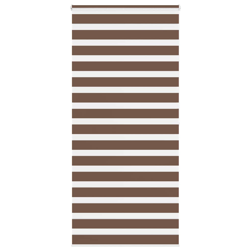 Vidaxl Zebra Rouleau aveugle 95x200 cm Largeur de tissu 90,9 cm Brun polyester