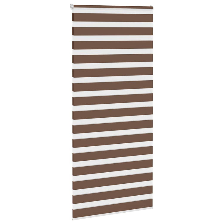 Vidaxl Zebra Rouleau aveugle 95x200 cm Largeur de tissu 90,9 cm Brun polyester
