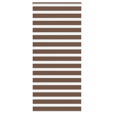 Vidaxl Zebra Rouleau aveugle 105x200 cm Largeur de tissu 100,9 cm Brun polyester