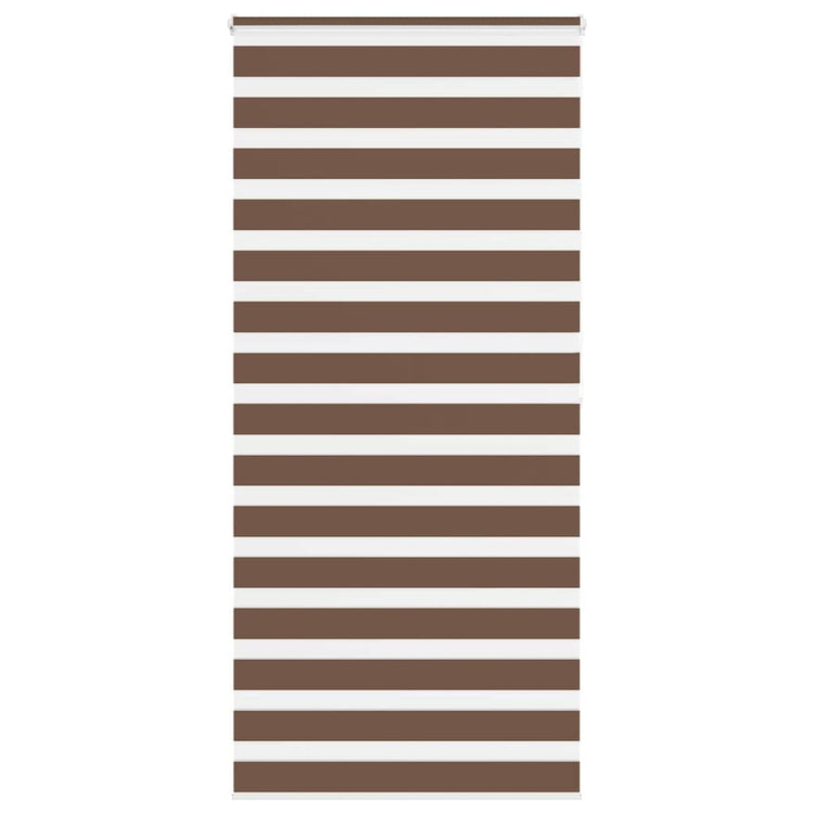 Vidaxl Zebra Rouleau aveugle 105x200 cm Largeur de tissu 100,9 cm Brun polyester