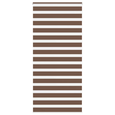Vidaxl Zebra Rouleau aveugle 110x200 cm Largeur de poussière 105,9 cm Brun polyester