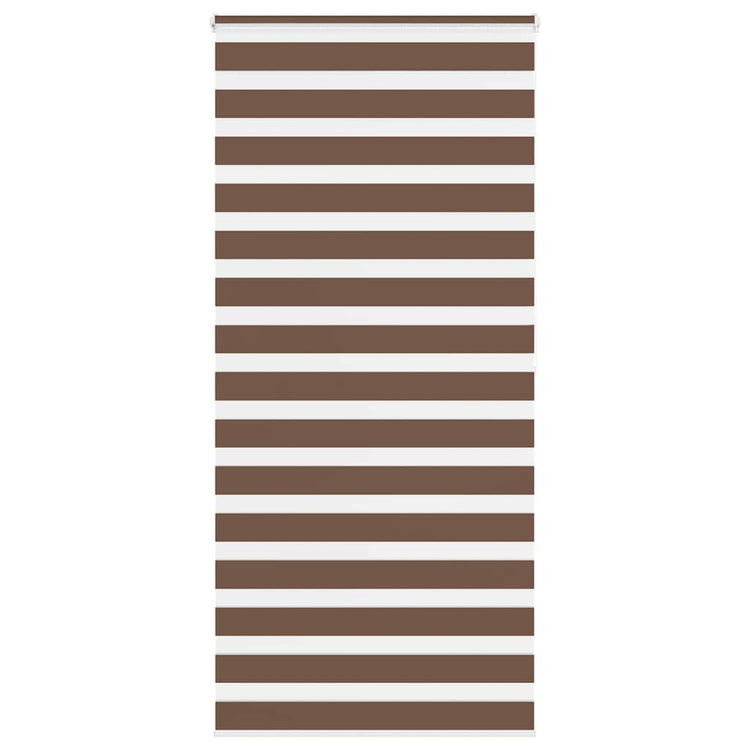 Vidaxl Zebra Rouleau aveugle 110x200 cm Largeur de poussière 105,9 cm Brun polyester