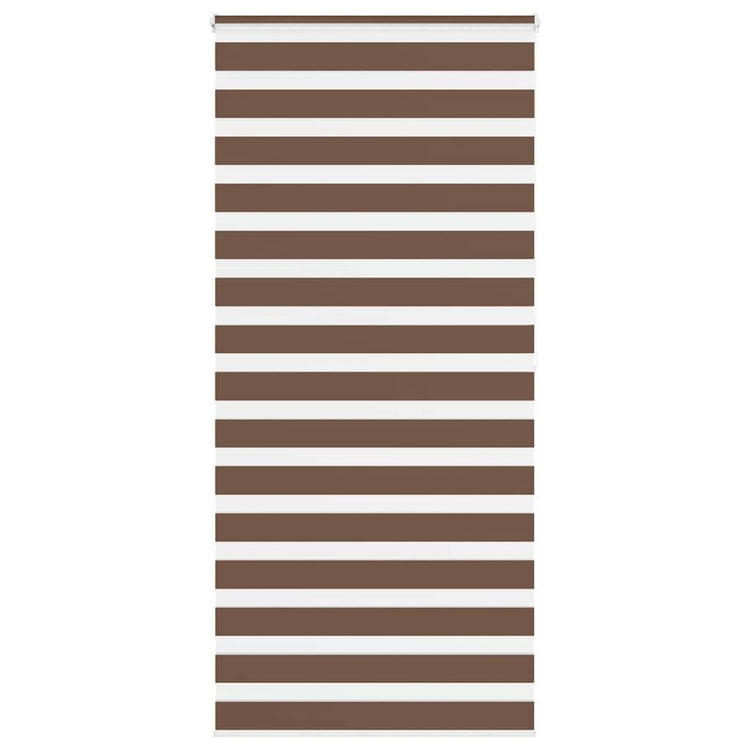 Vidaxl Zebra Rouleau aveugle 115x200 cm Largeur de poussière 110,9 cm Brown en polyester