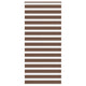 Vidaxl Zebra Rouleau aveugle 115x200 cm Largeur de poussière 110,9 cm Brown en polyester