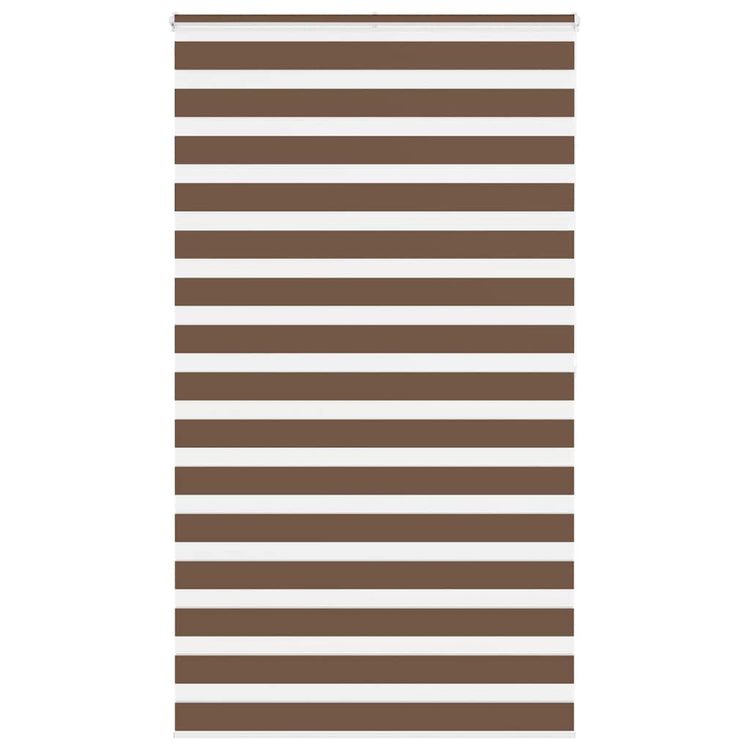 Vidaxl Zebra Rouleau aveugle 120x200 cm Largeur de poussière 115,9 cm Brown en polyester
