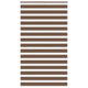 Vidaxl Zebra Rouleau aveugle 120x200 cm Largeur de poussière 115,9 cm Brown en polyester