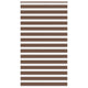 Vidaxl Zebra Rouleau aveugle 130x200 cm Largeur de tissu 125,9 cm Brun polyester