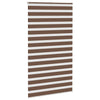 Vidaxl Zebra Rouleau aveugle 130x200 cm Largeur de tissu 125,9 cm Brun polyester