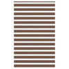 Vidaxl Zebra Rouleau aveugle 150x200 cm Largeur de poussière 145,9 cm Brun polyester