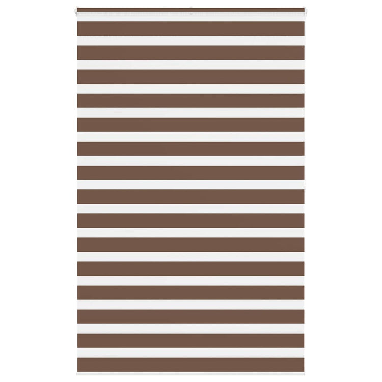 Vidaxl Zebra Rouleau aveugle 150x200 cm Largeur de poussière 145,9 cm Brun polyester