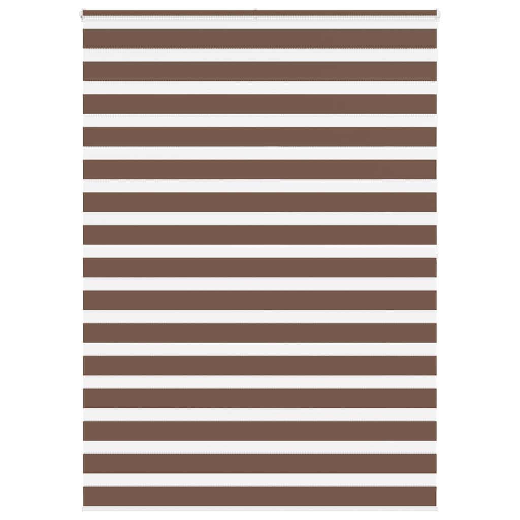 Vidaxl Zebra Rouleau aveugle 155x200 cm Largeur de poussière 150,9 cm Brown en polyester
