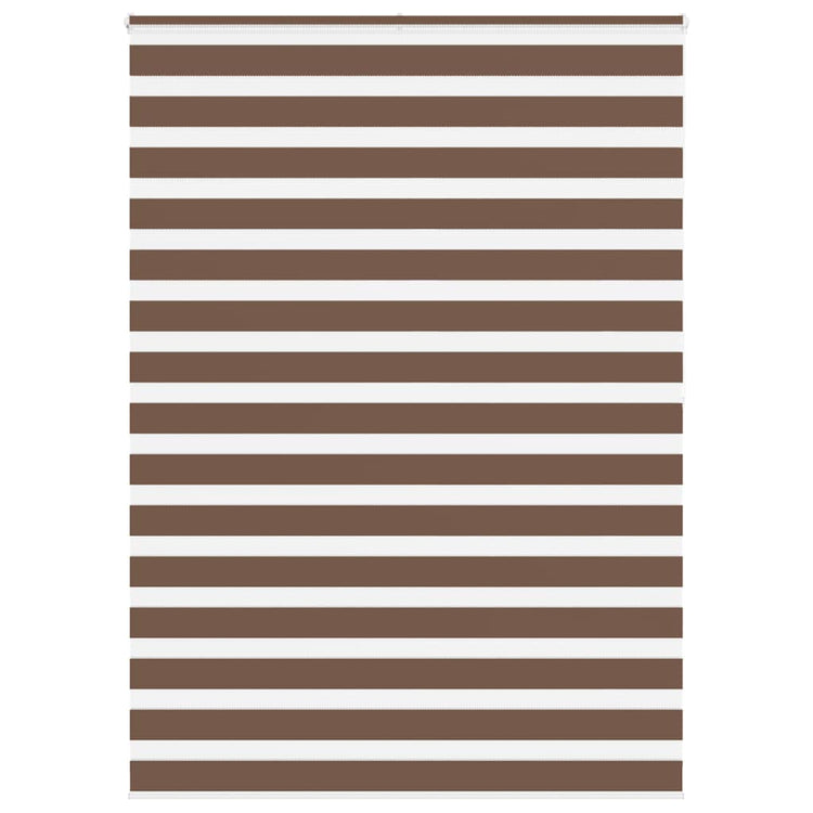 Vidaxl Zebra Rouleau aveugle 155x200 cm Largeur de poussière 150,9 cm Brown en polyester