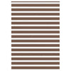 Vidaxl Zebra Rouleau aveugle 160x200 cm Largeur de poussière 155,9 cm Brun polyester