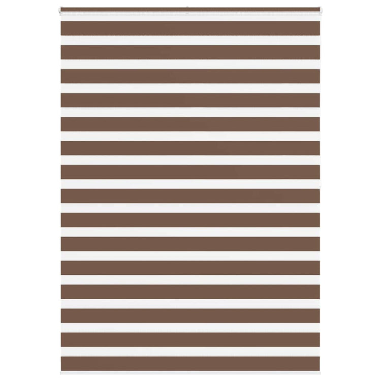 Vidaxl Zebra Rouleau aveugle 165x200 cm Largeur de tissu 160,9 cm Brun polyester