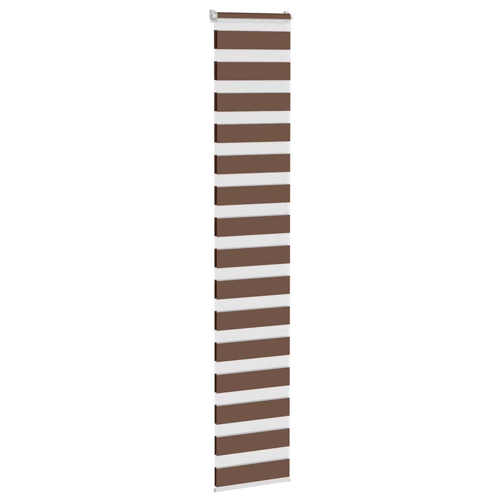 Vidaxl Zebra Rouleau aveugle 50x230 cm Largeur de tissu 45,9 cm Brun polyester