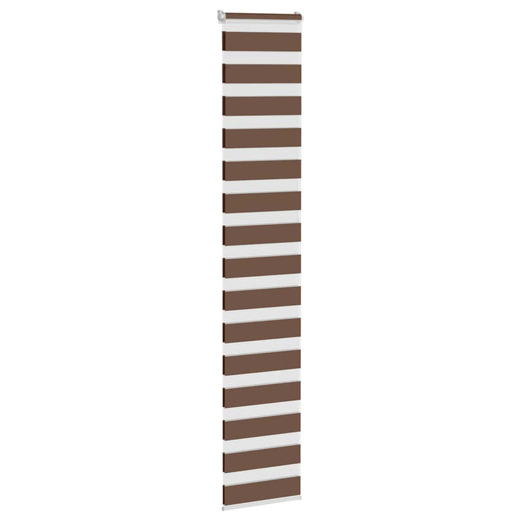 Vidaxl Zebra Rouleau aveugle 50x230 cm Largeur de tissu 45,9 cm Brun polyester
