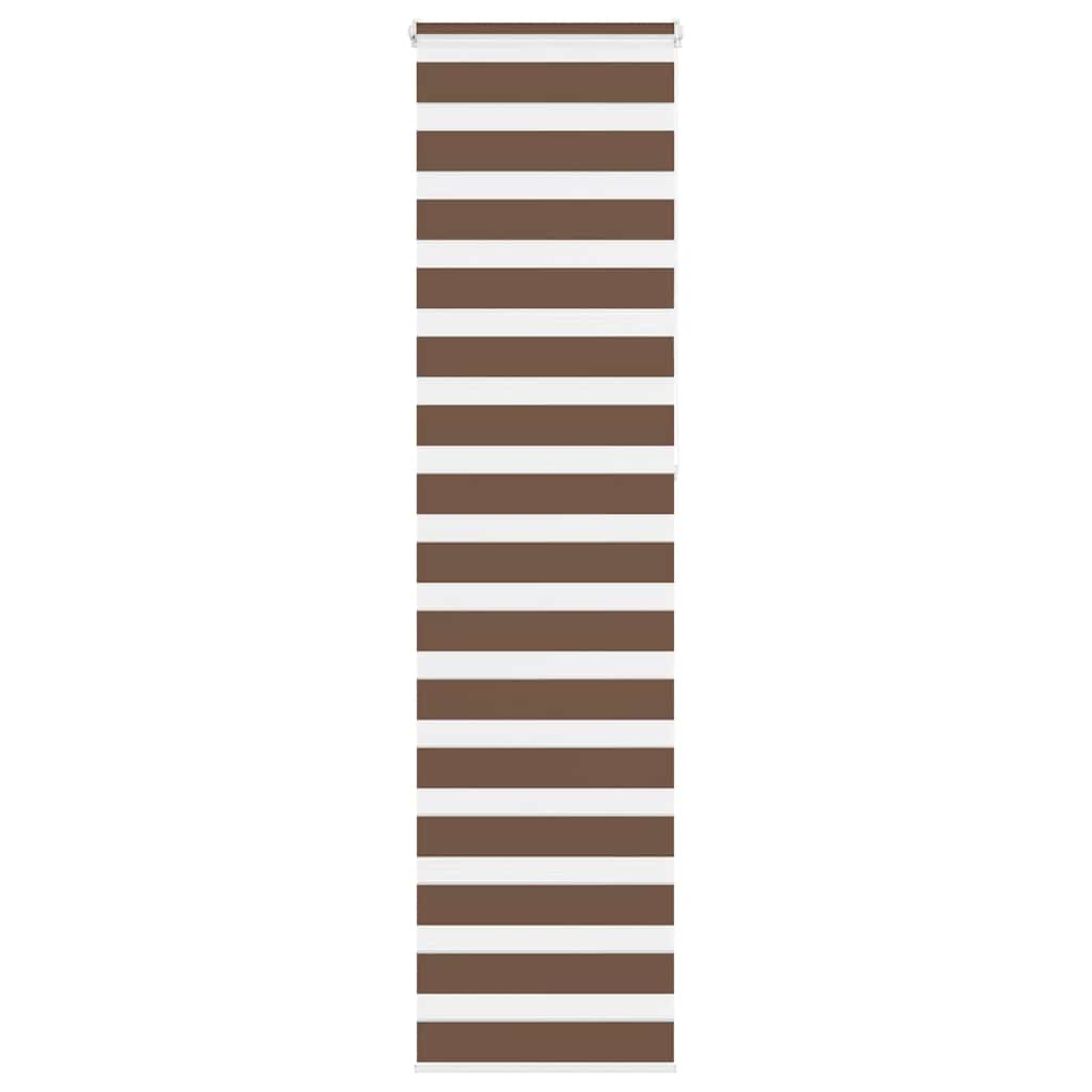 Vidaxl Zebra Rouleau aveugle 55x230 cm Largeur de tissu 50,9 cm Brun polyester