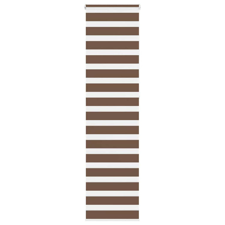 Vidaxl Zebra Rouleau aveugle 55x230 cm Largeur de tissu 50,9 cm Brun polyester