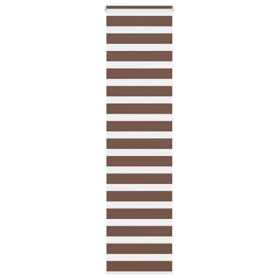 Vidaxl Zebra Rouleau aveugle 60x230 cm Largeur de poussière 55,9 cm Brun polyester