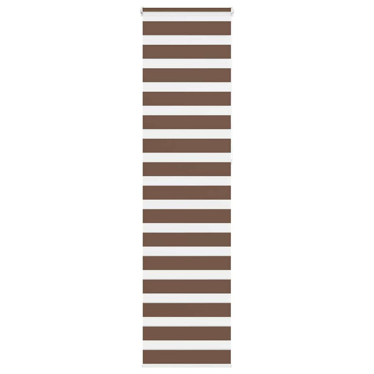 Vidaxl Zebra Rouleau aveugle 60x230 cm Largeur de poussière 55,9 cm Brun polyester