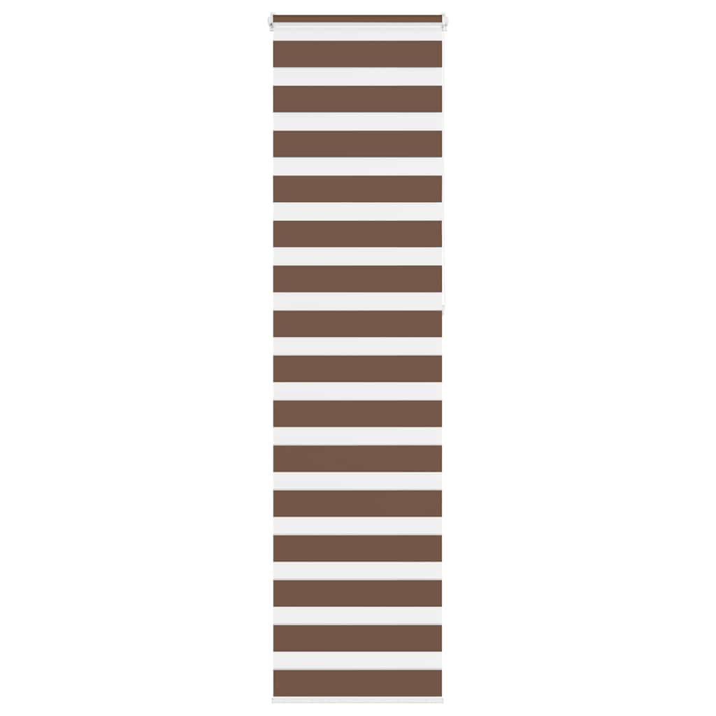 Vidaxl Zebra Rouleau aveugle 65x230 cm Largeur de tissu 60,9 cm Brun polyester