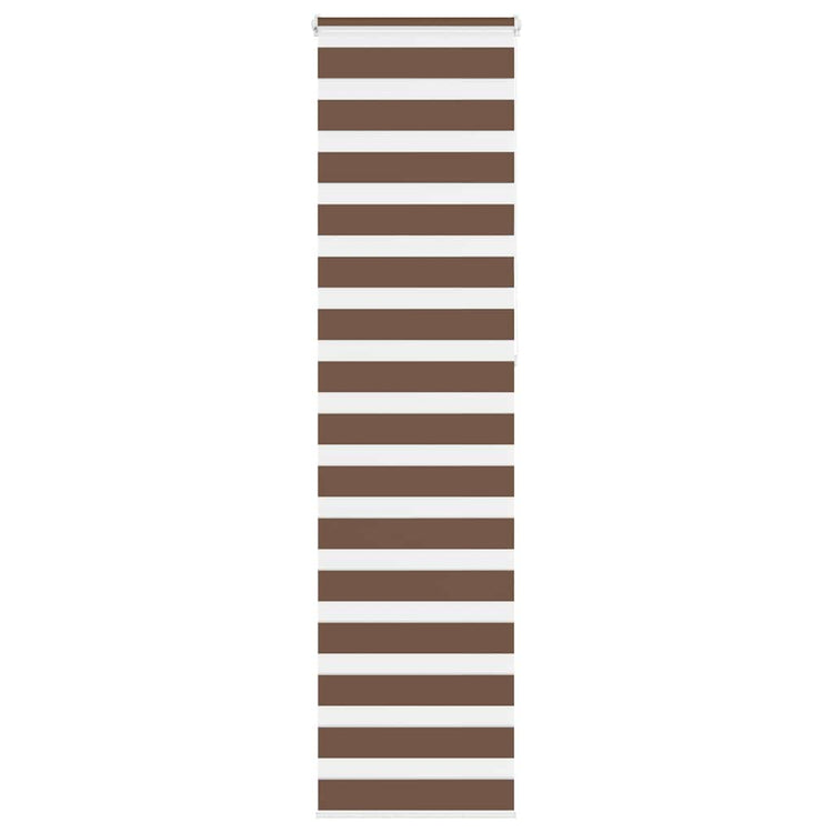 Vidaxl Zebra Rouleau aveugle 65x230 cm Largeur de tissu 60,9 cm Brun polyester