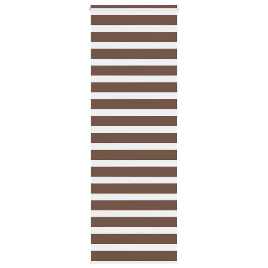 Vidaxl Zebra Rouleau aveugle 70x230 cm Largeur de poussière 65,9 cm Brun polyester