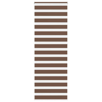 Vidaxl Zebra Rouleau aveugle 70x230 cm Largeur de poussière 65,9 cm Brun polyester