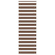 Vidaxl Zebra Rouleau aveugle 70x230 cm Largeur de poussière 65,9 cm Brun polyester