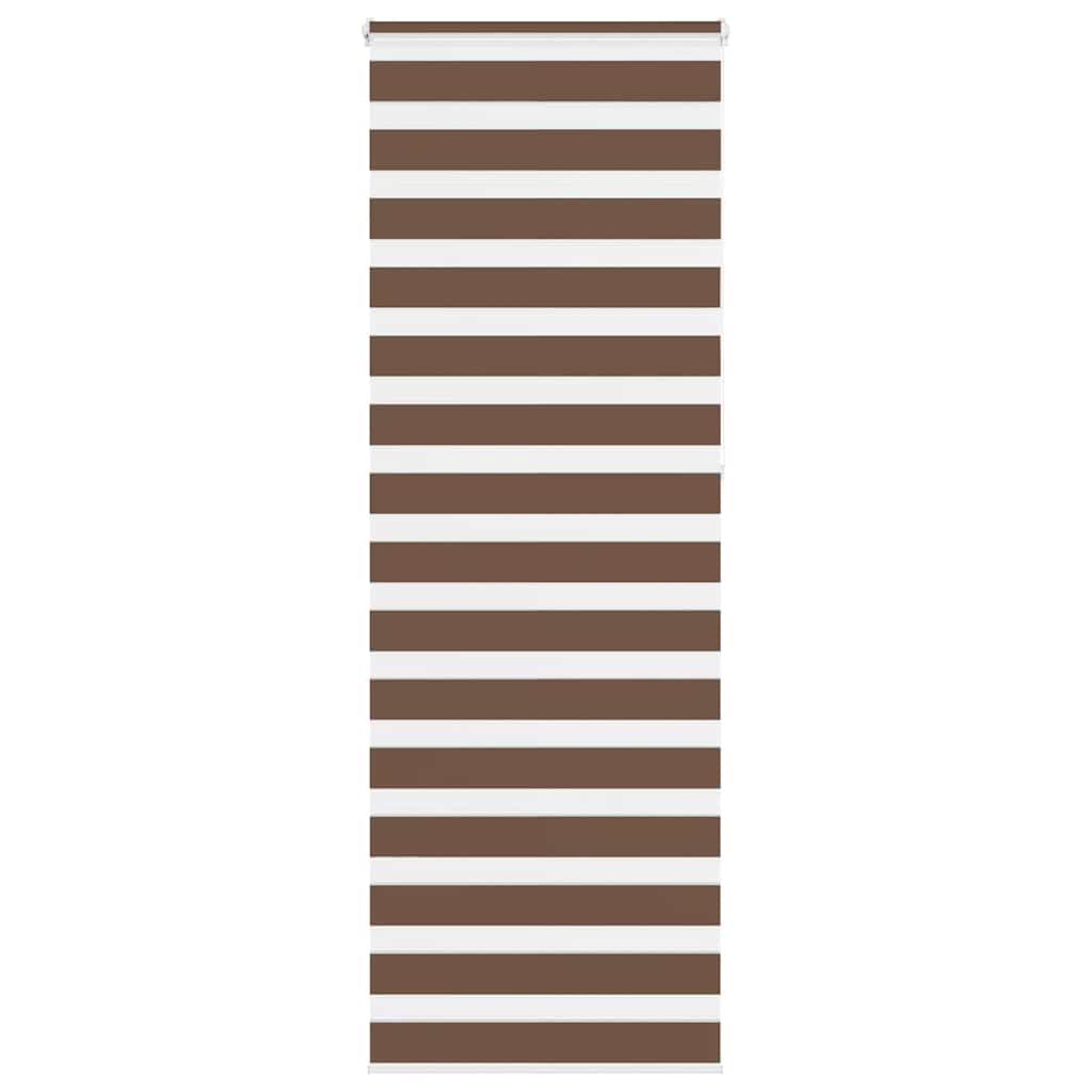 Vidaxl Zebra Rouleau aveugle 75x230 cm Largeur de tissu 70,9 cm Brun polyester