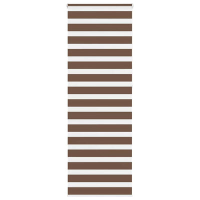Vidaxl Zebra Rouleau aveugle 75x230 cm Largeur de tissu 70,9 cm Brun polyester