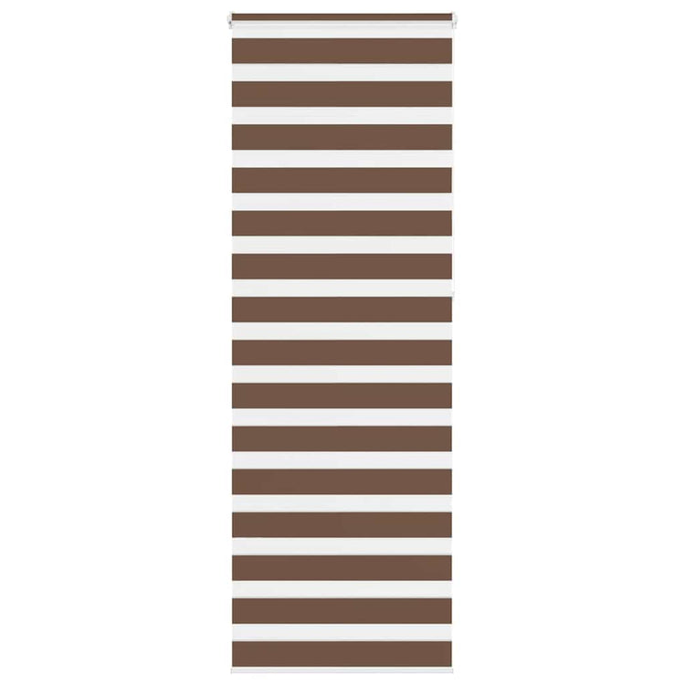 Vidaxl Zebra Rouleau aveugle 75x230 cm Largeur de tissu 70,9 cm Brun polyester