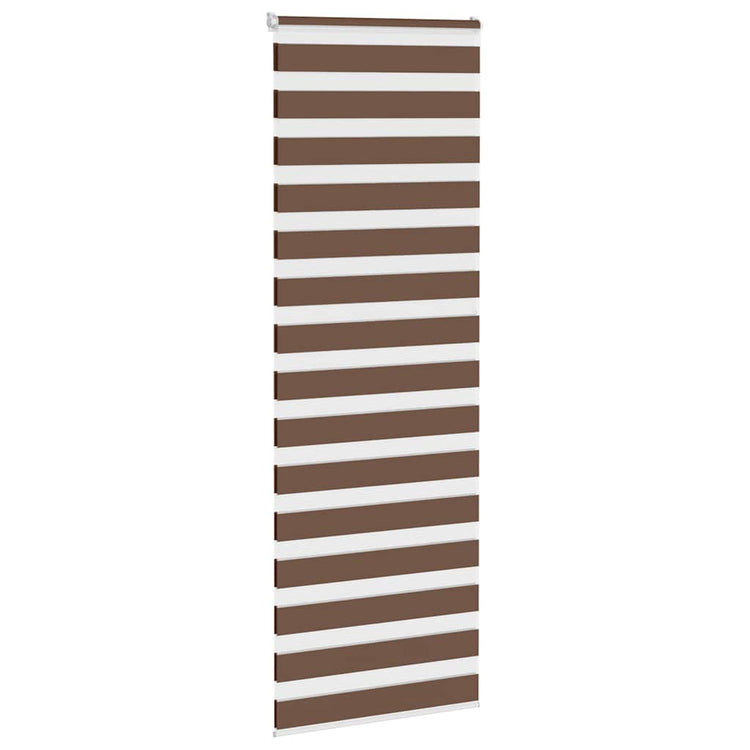 Vidaxl Zebra Rouleau aveugle 75x230 cm Largeur de tissu 70,9 cm Brun polyester