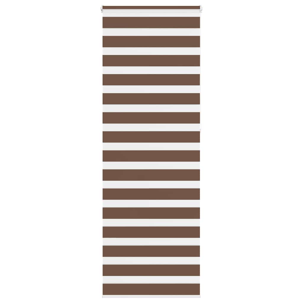 Vidaxl Zebra Rouleau aveugle 80x230 cm Largeur de poussière 75,9 cm Brun polyester