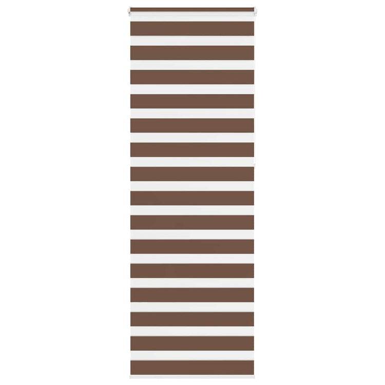 Vidaxl Zebra Rouleau aveugle 80x230 cm Largeur de poussière 75,9 cm Brun polyester