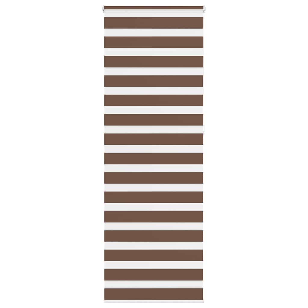Vidaxl Zebra Rouleau aveugle 85x230 cm Largeur de tissu 80,9 cm Brun polyester