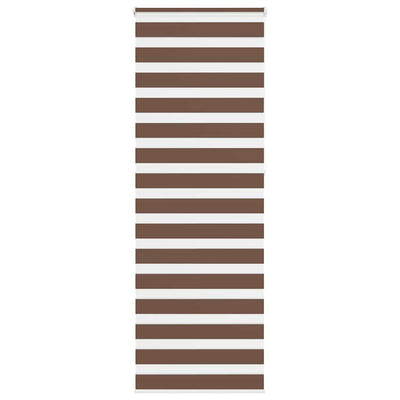 Vidaxl Zebra Rouleau aveugle 85x230 cm Largeur de tissu 80,9 cm Brun polyester