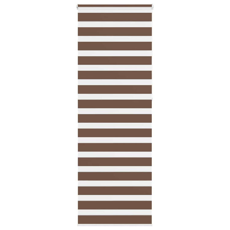 Vidaxl Zebra Rouleau aveugle 85x230 cm Largeur de tissu 80,9 cm Brun polyester